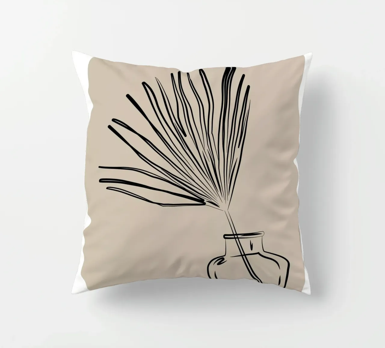 Boho Bohemian 10 Vase Palm cuscino da Boho Print Collection