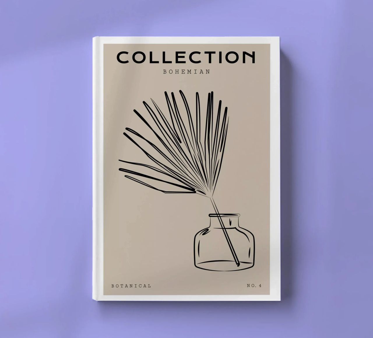 Boho Bohemian 10 Vase Palm notebook by Boho Print Collection