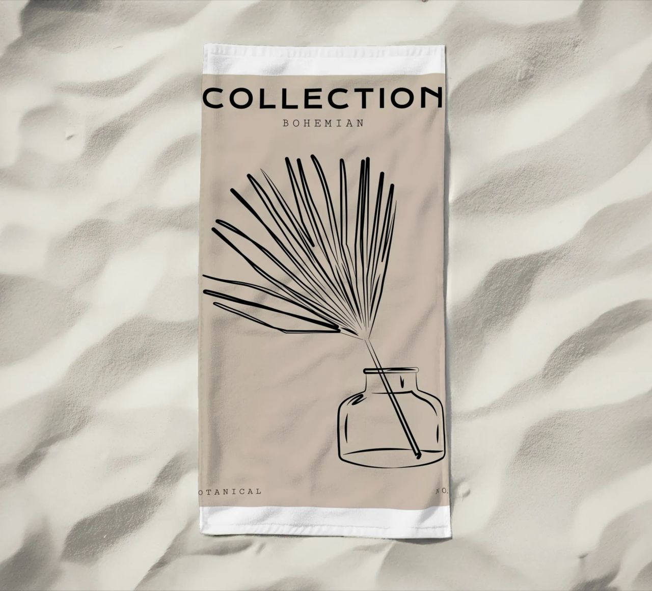 Boho Bohemian 10 Vase Palm telo mare da Boho Print Collection