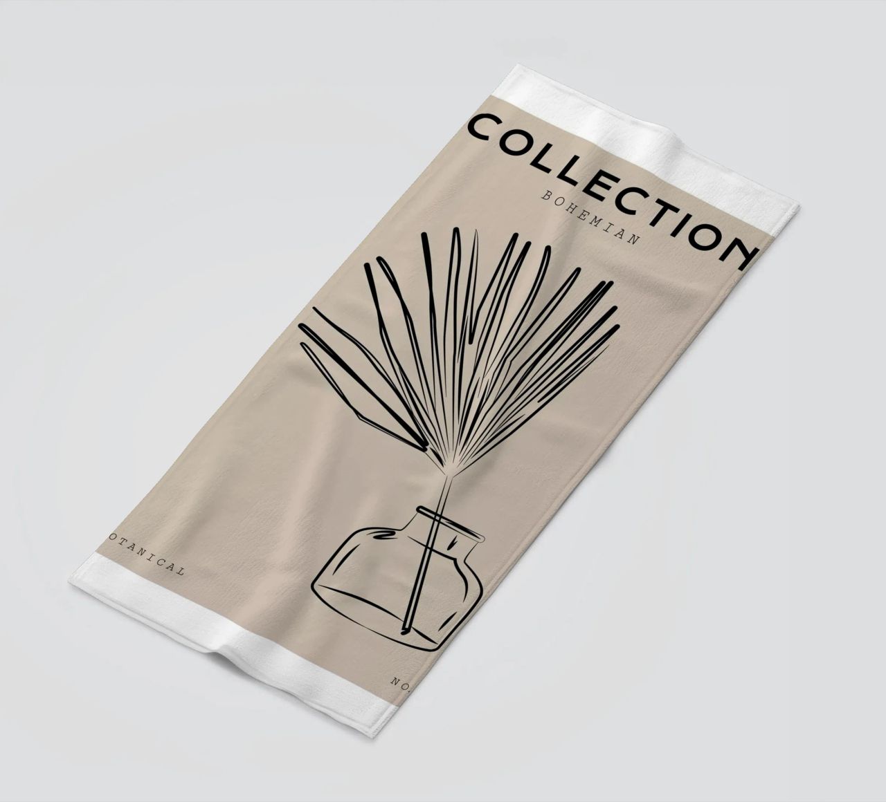 Boho Bohemian 10 Vase Palm telo mare da Boho Print Collection
