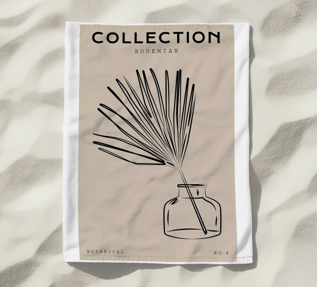 Boho Bohemian 10 Vase Palm telo mare da Boho Print Collection