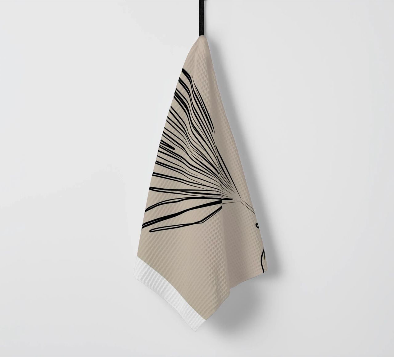Boho Bohemian 10 Vase Palm tea towel by Boho Print Collection