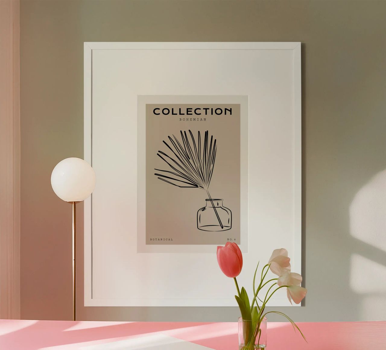Boho Bohemian 10 Vase Palm poster by Boho Print Collection