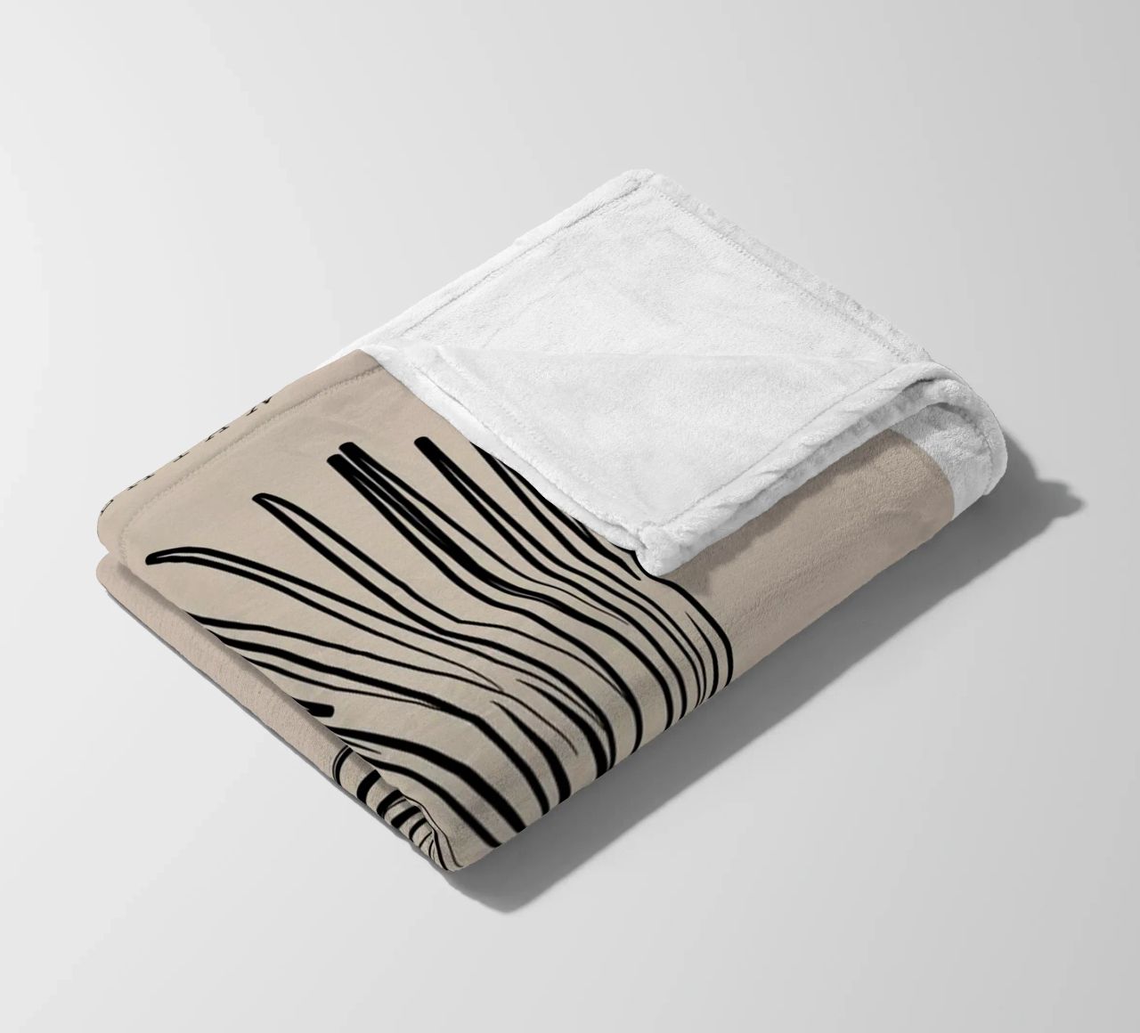 Boho Bohemian 10 Vase Palm fleece blanket by Boho Print Collection