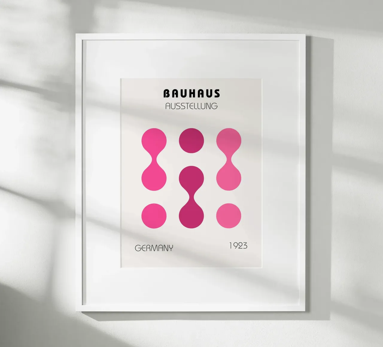 Poster sulla geometria Bauhaus poster con telaio in alluminio da Casa Calm