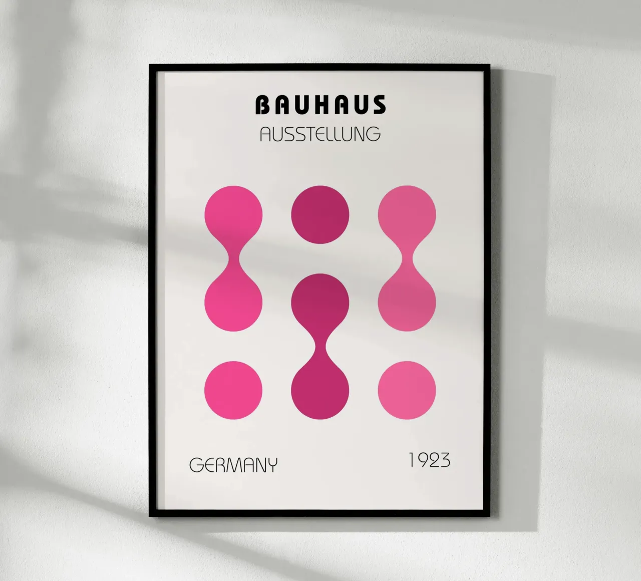 Poster sulla geometria Bauhaus poster con telaio in alluminio da Casa Calm