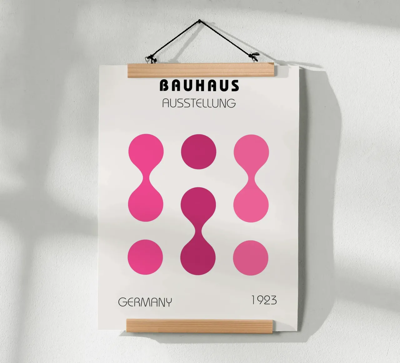 Poster sulla geometria Bauhaus poster con telaio in alluminio da Casa Calm
