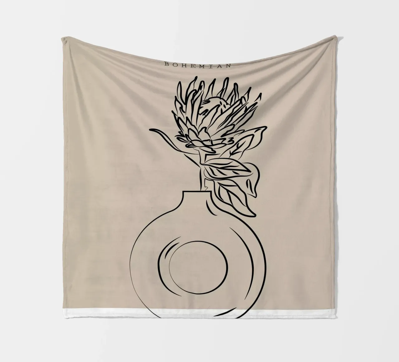 Boho Bohemian 10 Vase Protea coperta in pile da Boho Print Collection