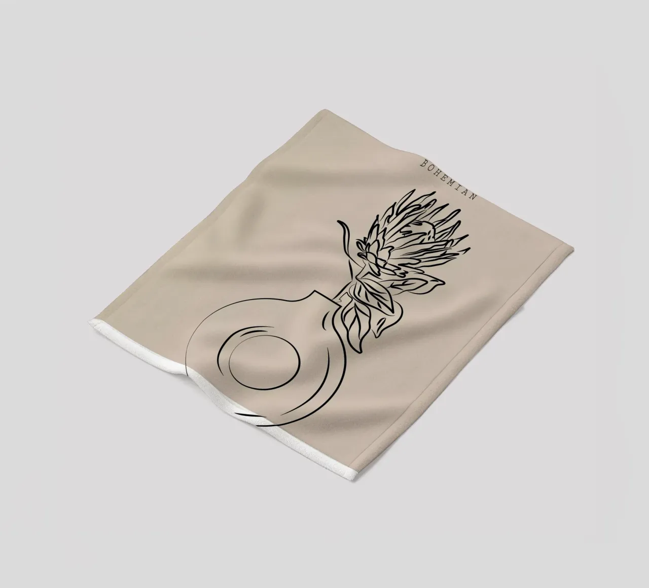 Boho Bohemian 10 Vase Protea coperta in pile da Boho Print Collection