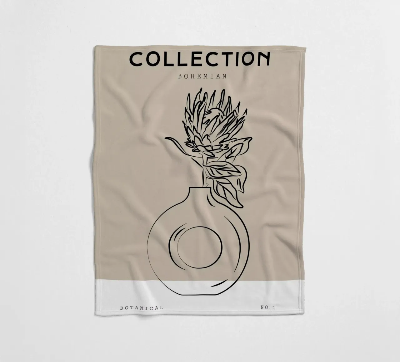 Boho Bohemian 10 Vase Protea coperta in pile da Boho Print Collection