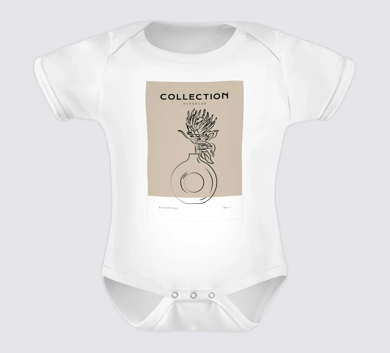 Boho Bohemian 10 Vase Protea body neonato maniche corte da Boho Print Collection