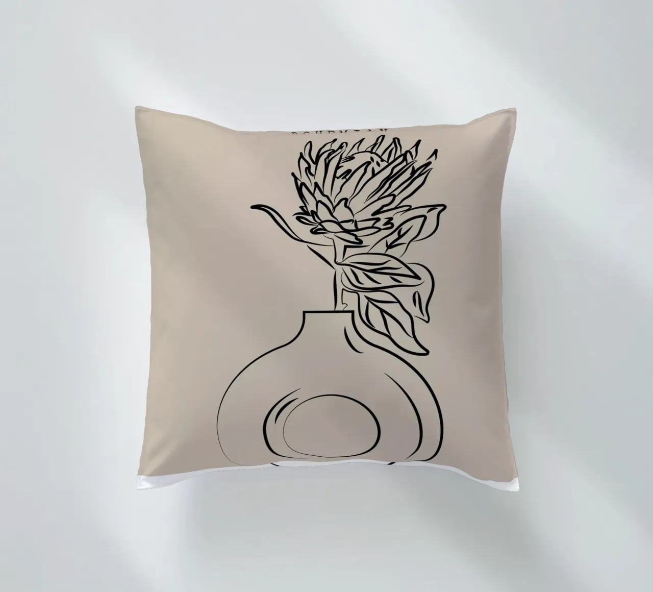 Boho Bohemian 10 Vase Protea cuscino da Boho Print Collection