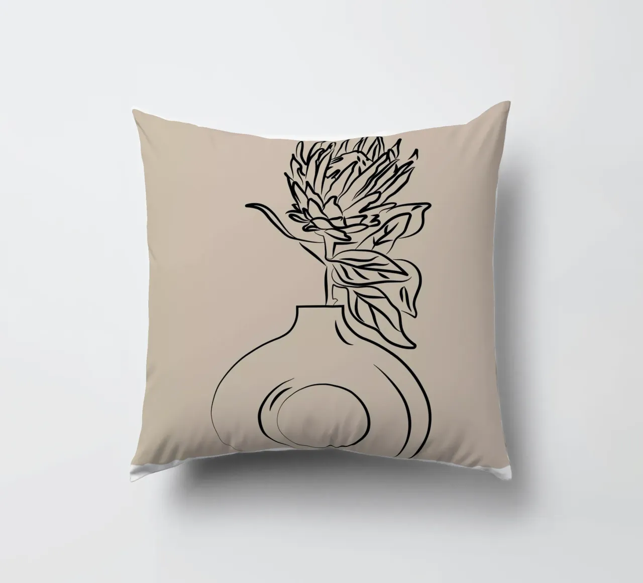 Boho Bohemian 10 Vase Protea cuscino da Boho Print Collection