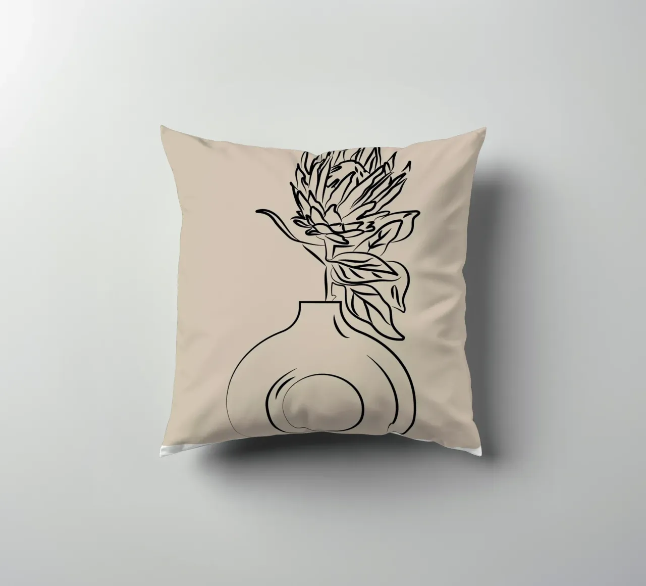 Boho Bohemian 10 Vase Protea cuscino da Boho Print Collection
