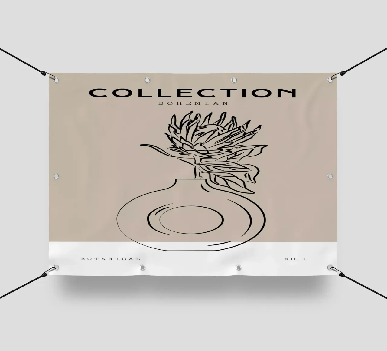 Boho Bohemian 10 Vase Protea telo in pvc da Boho Print Collection