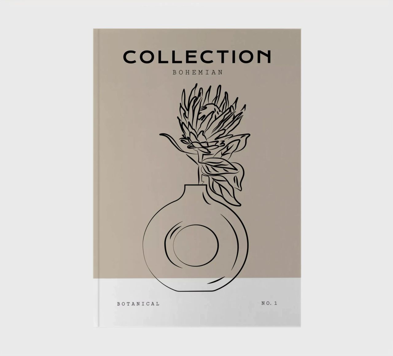 Boho Bohemian 10 Vase Protea notebook by Boho Print Collection