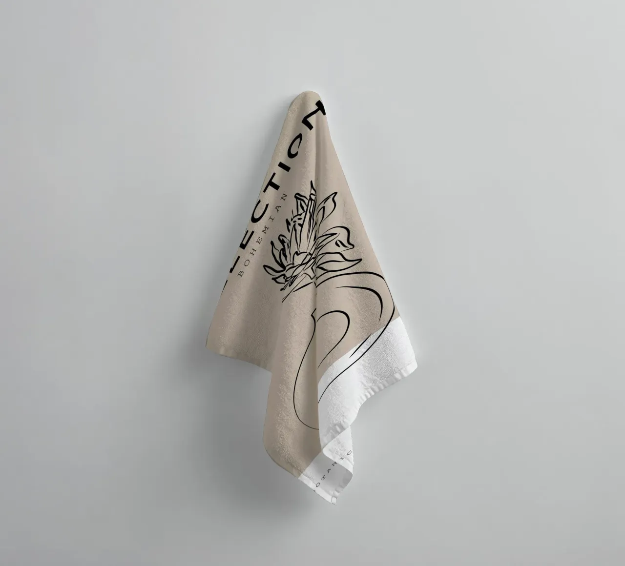 Boho Bohemian 10 Vase Protea asciugamano da bagno da Boho Print Collection