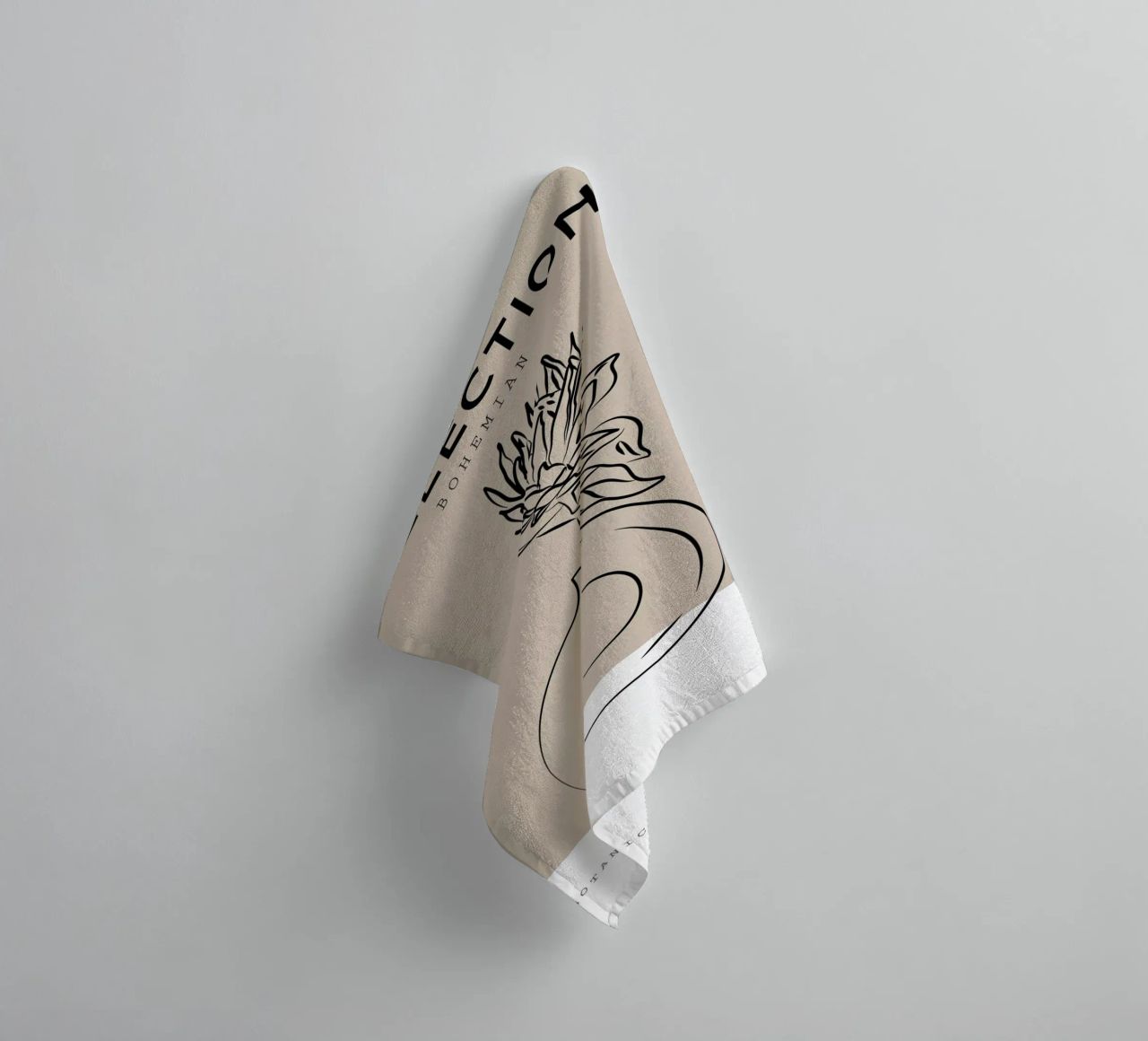 Boho Bohemian 10 Vase Protea towel by Boho Print Collection