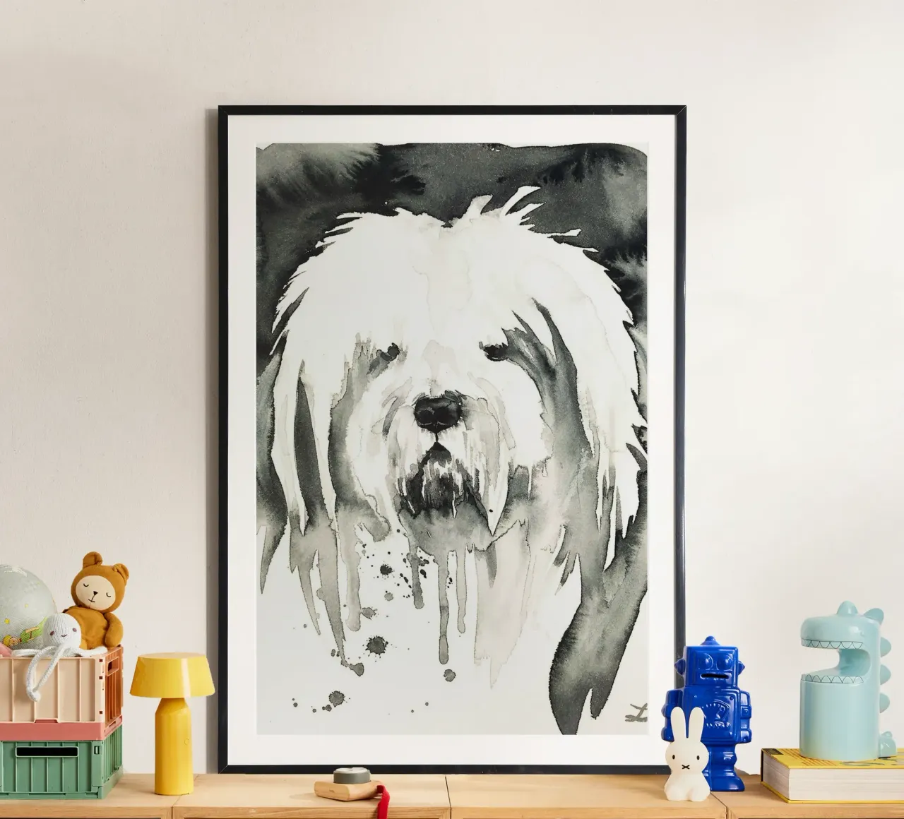 Bobtail poster con telaio in plastica da David Jackson