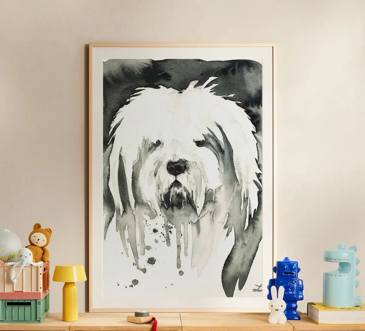 Bobtail poster con telaio in plastica da David Jackson