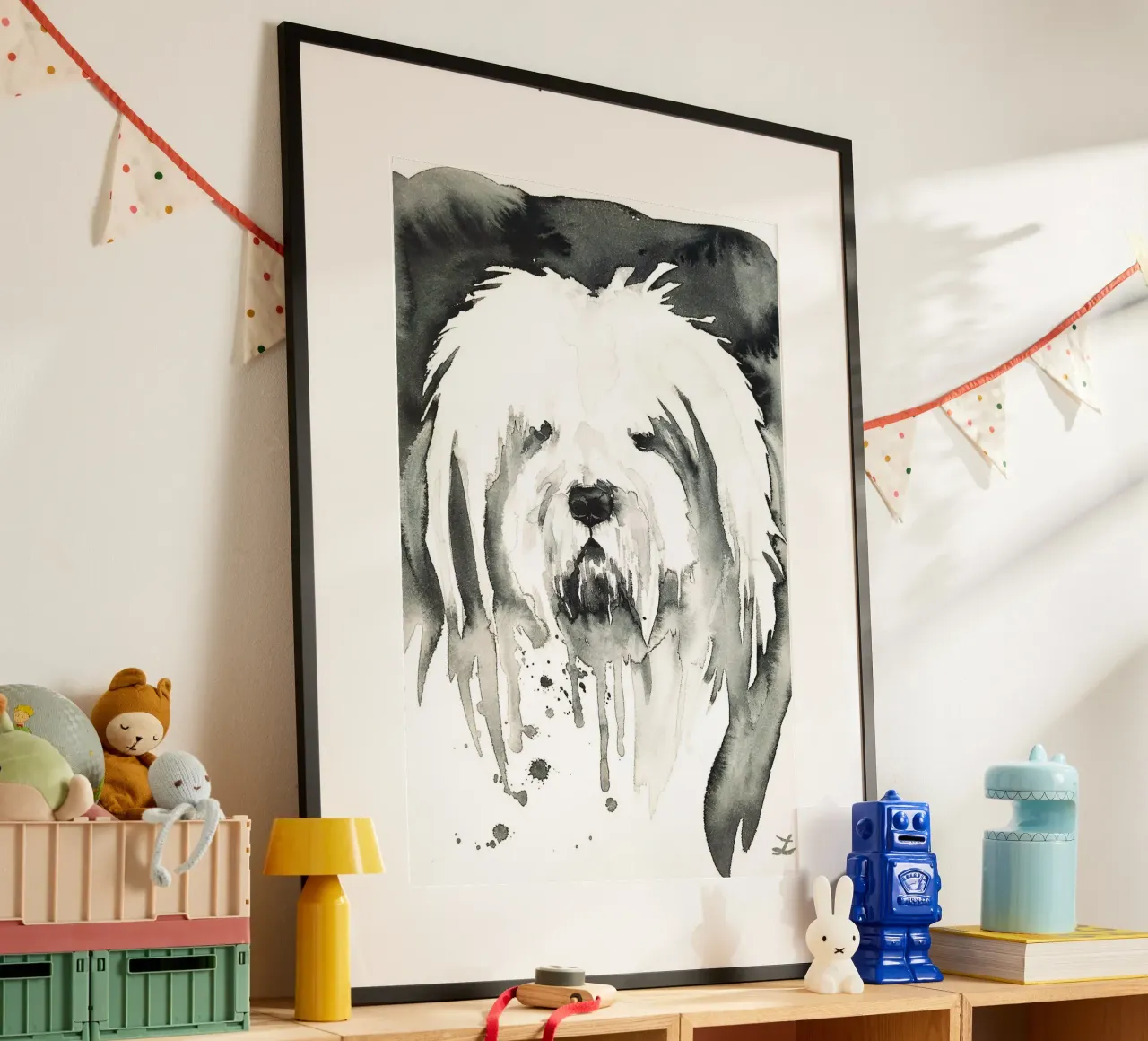 Bobtail poster con telaio in plastica da David Jackson