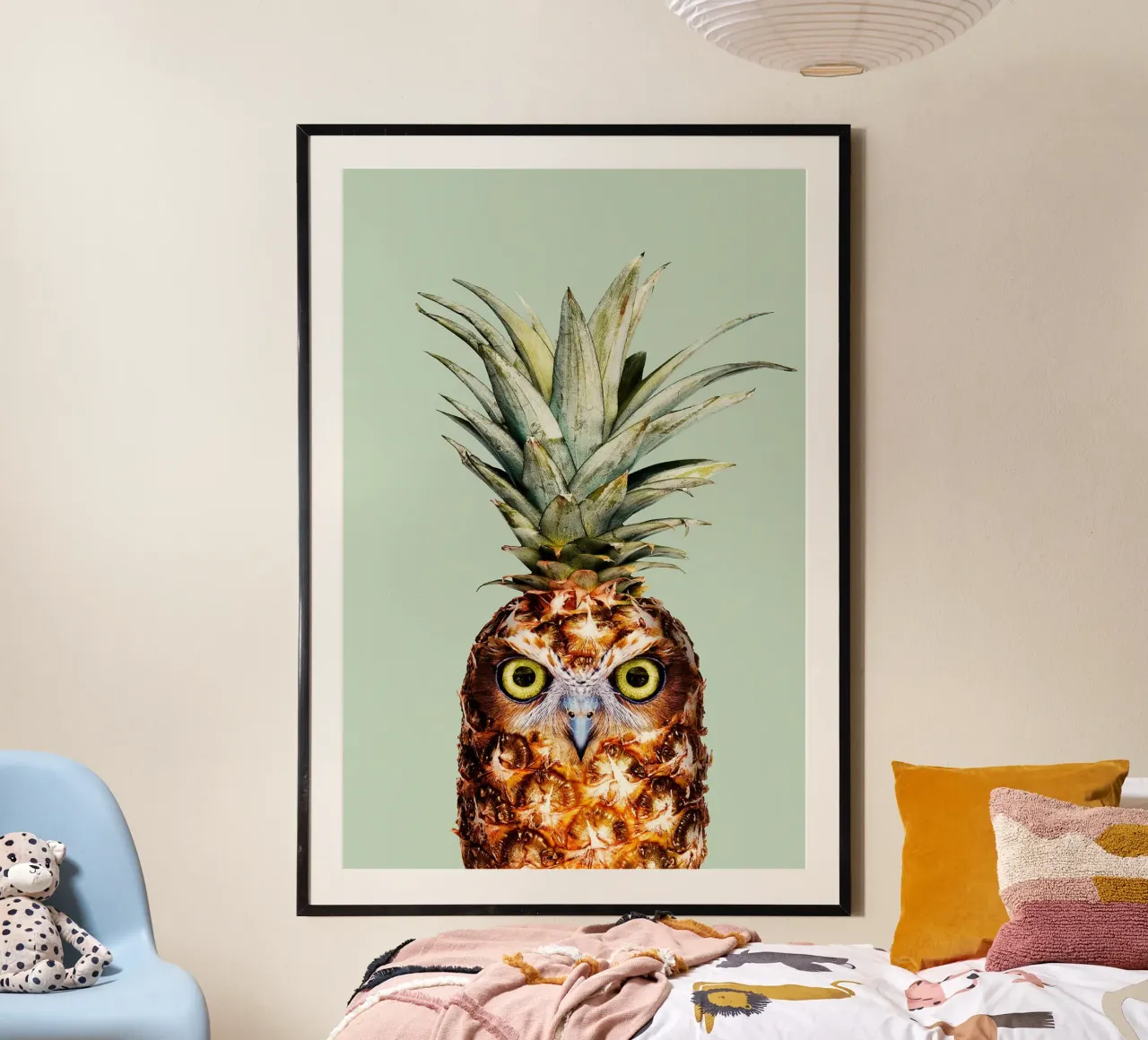 Ananas I di Jonas Loose poster con telaio in alluminio da David Jackson