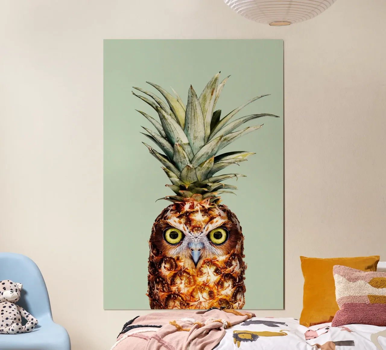 Ananas I di Jonas Loose poster con telaio in alluminio da David Jackson