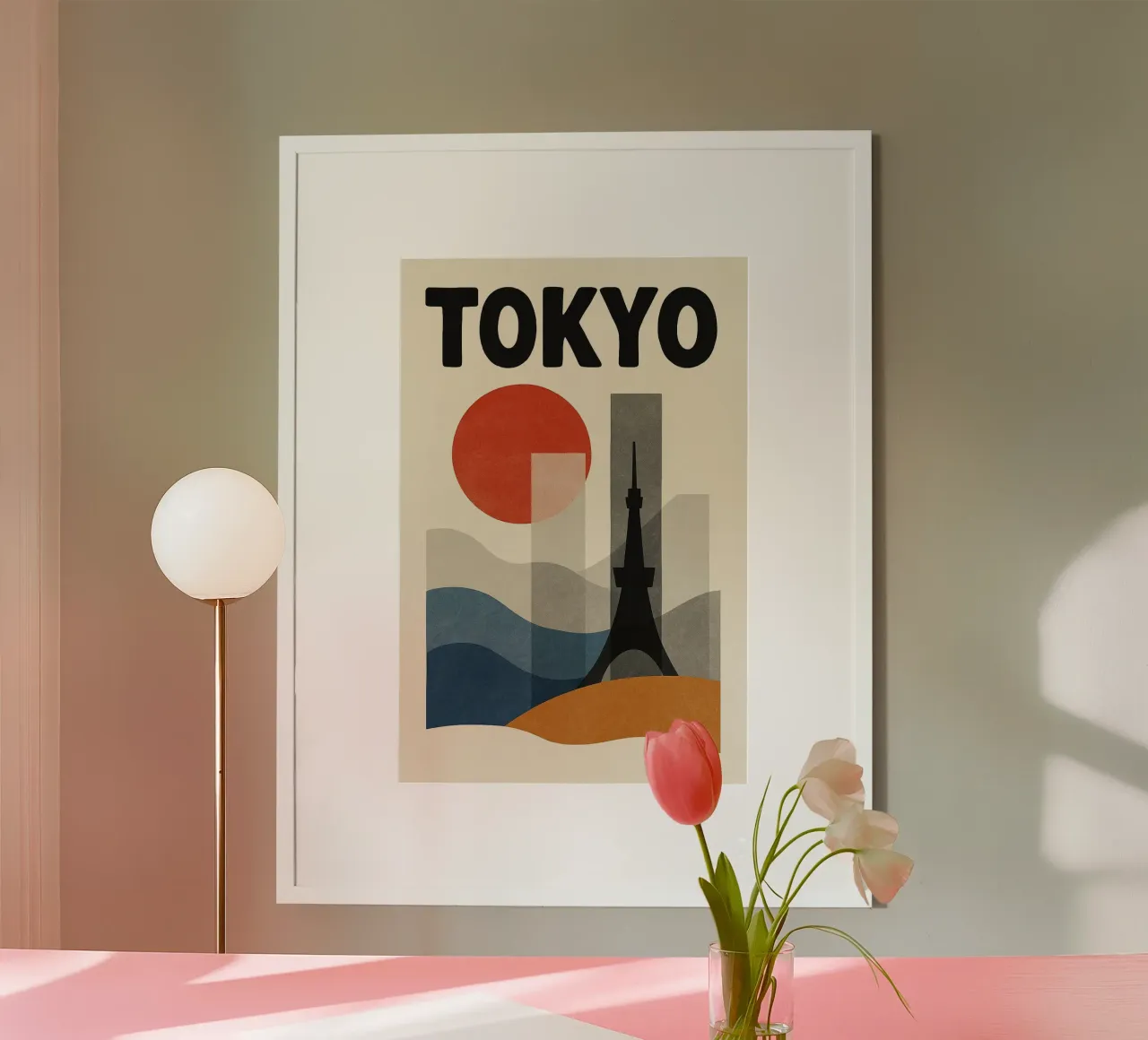Poster Tokyo - Poster astratto moderno e minimalista poster da JETLAG | affiches voyage