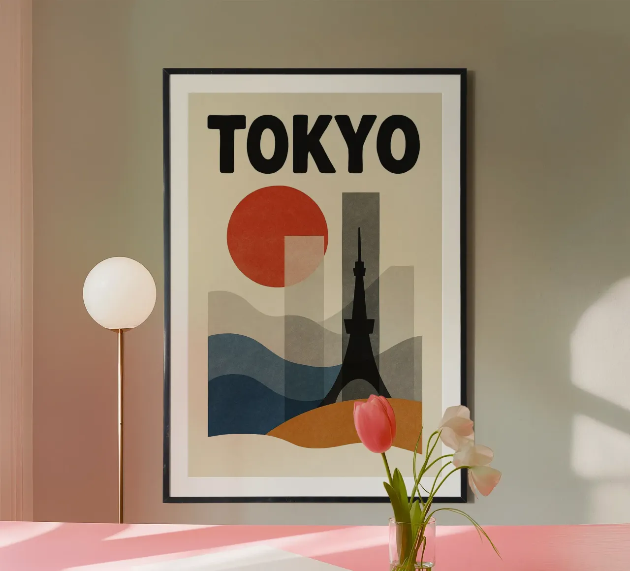 Poster Tokyo - Poster astratto moderno e minimalista poster da JETLAG | affiches voyage