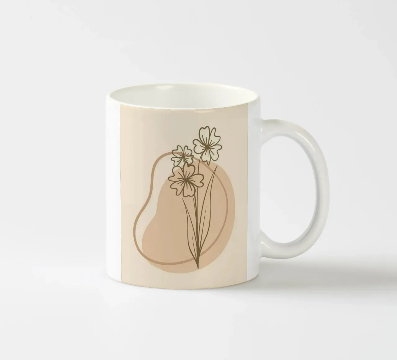 line shape flower tazza in ceramica da Good days