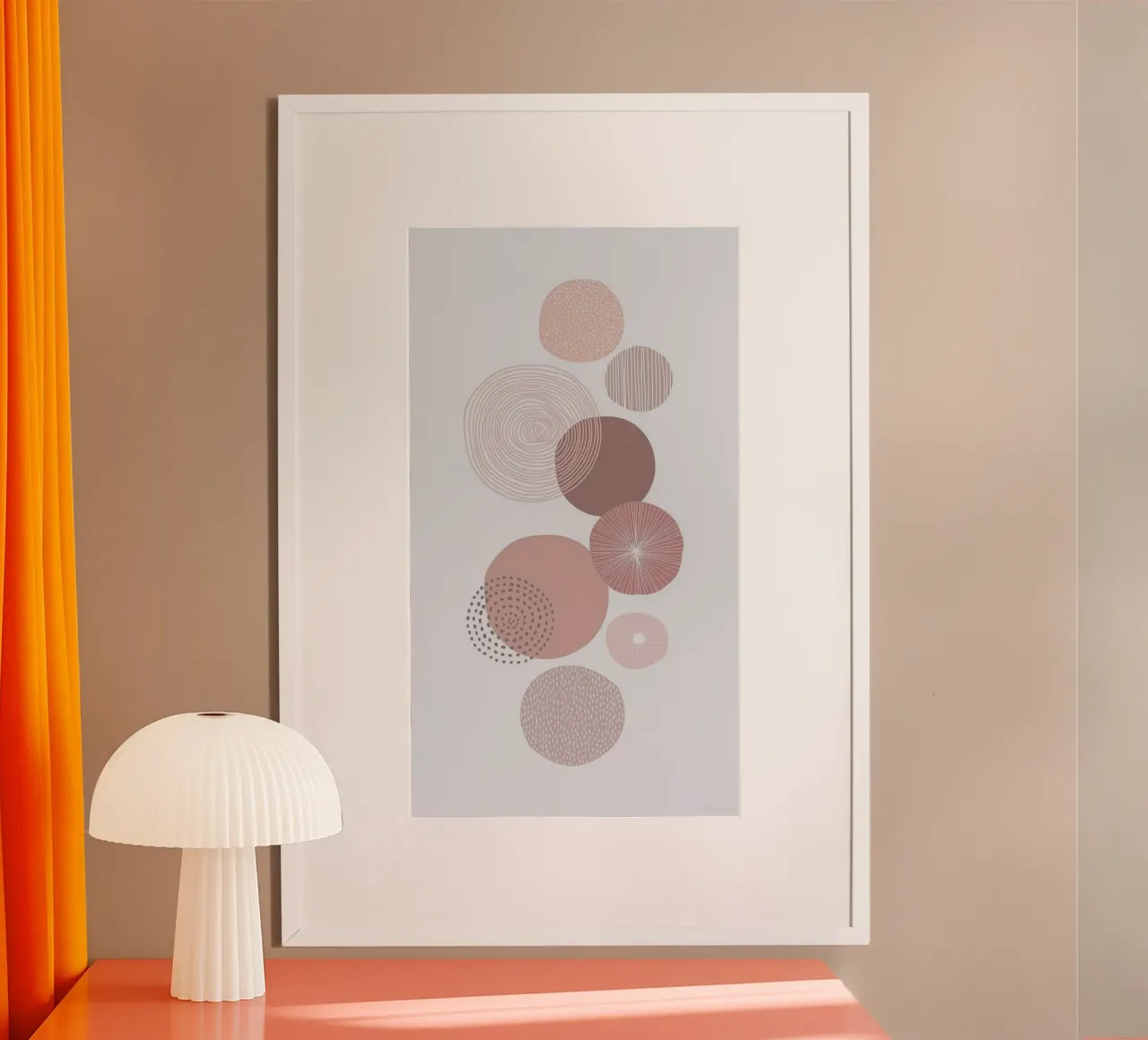 ball sizes paint poster con telaio in plastica da lily