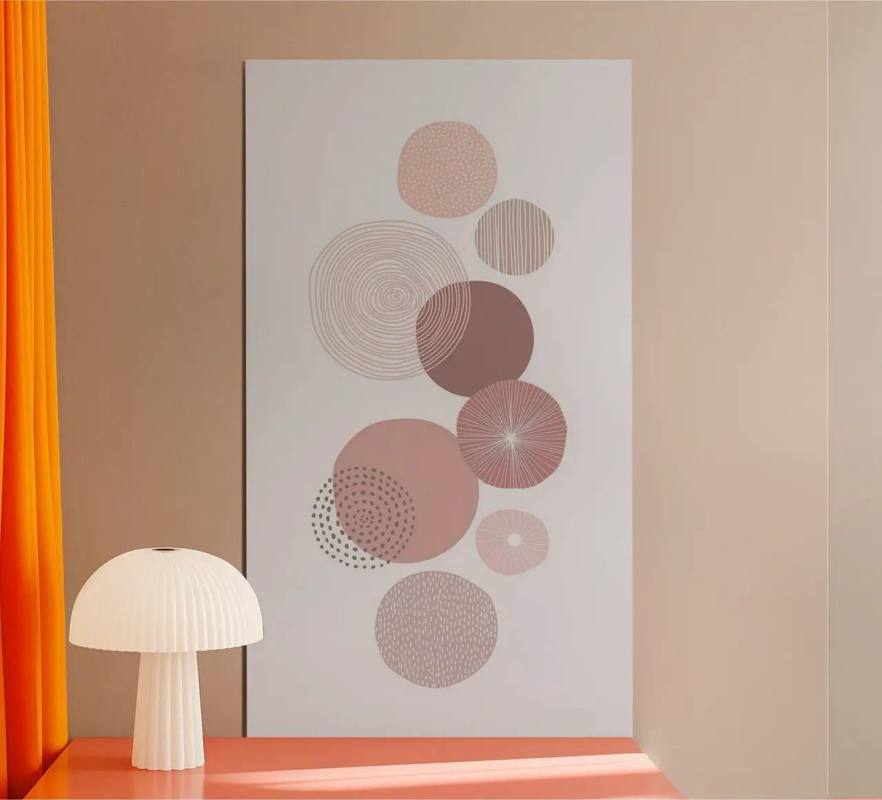 ball sizes paint poster con telaio in plastica da lily