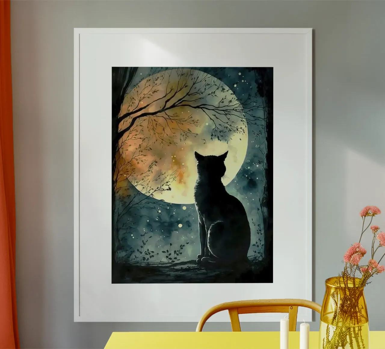kitty in shadow poster da lily