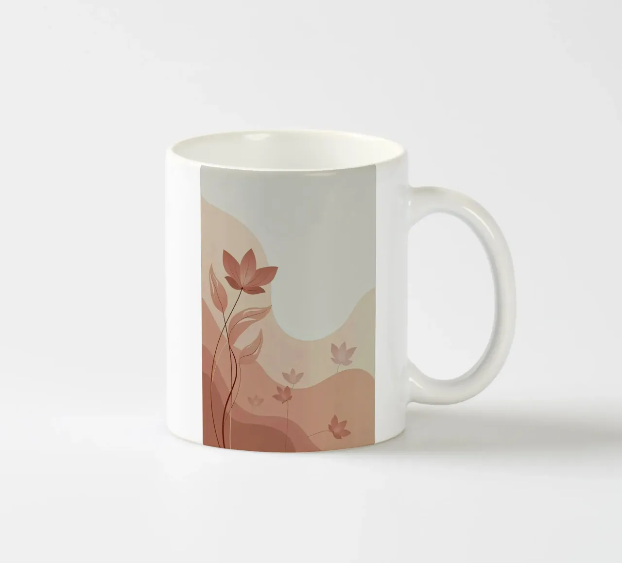 curve line nature flower tazza in ceramica da Good days