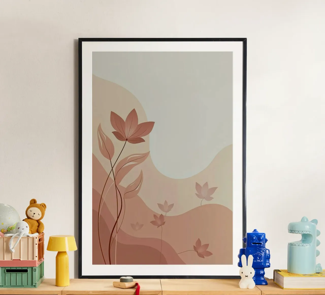curve line nature flower poster da Good days