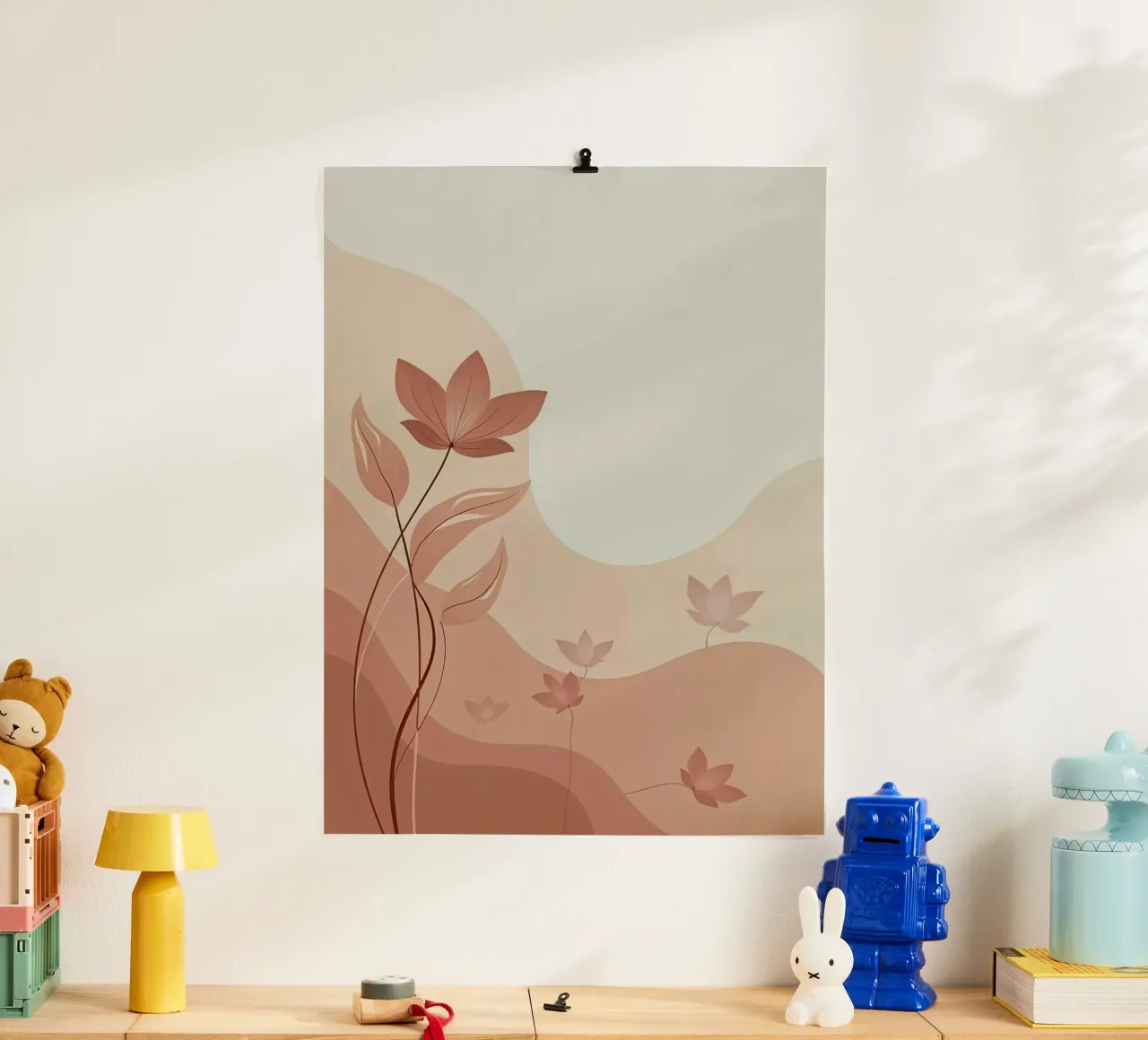 curve line nature flower poster da Good days