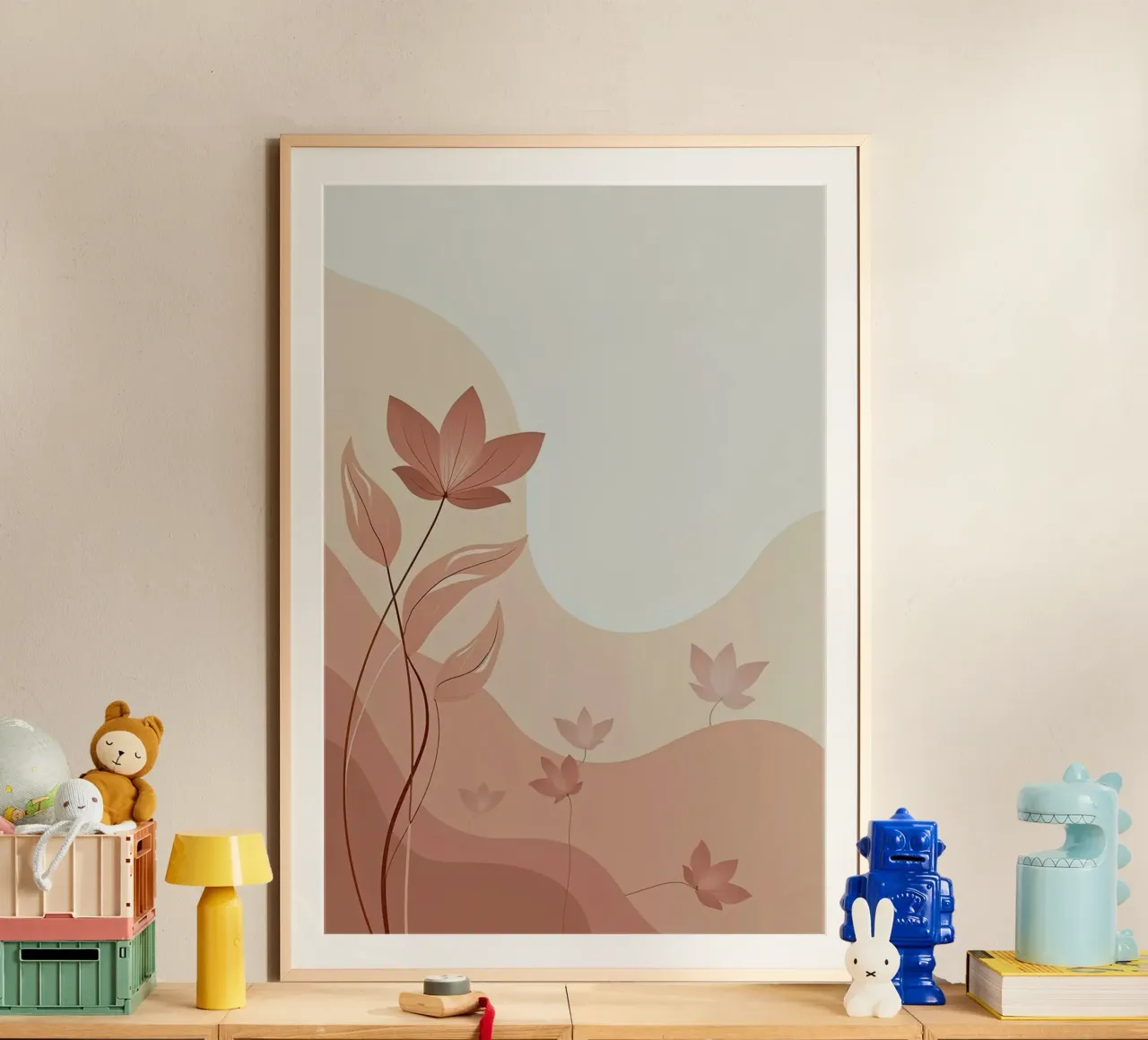 curve line nature flower poster da Good days