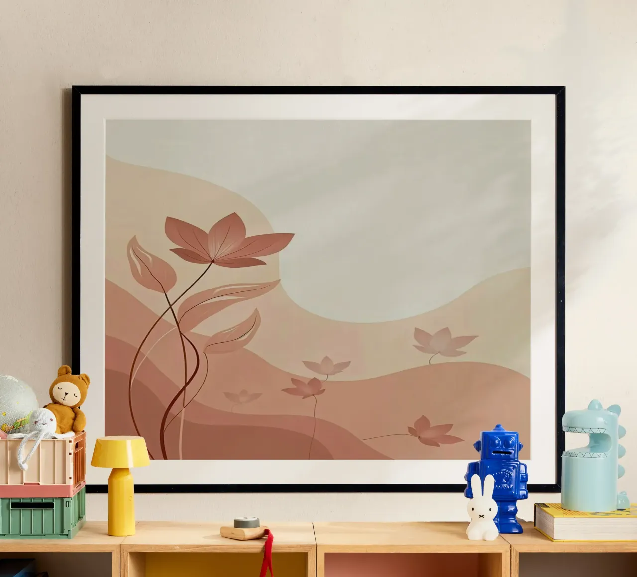 curve line nature flower poster da Good days