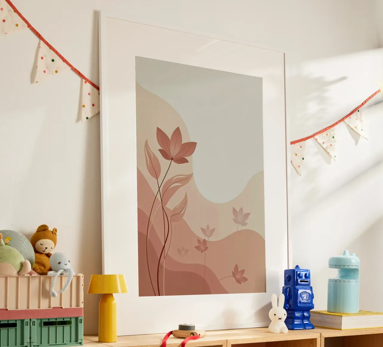 curve line nature flower poster da Good days