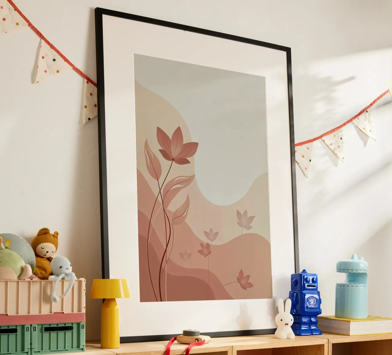 curve line nature flower poster da Good days
