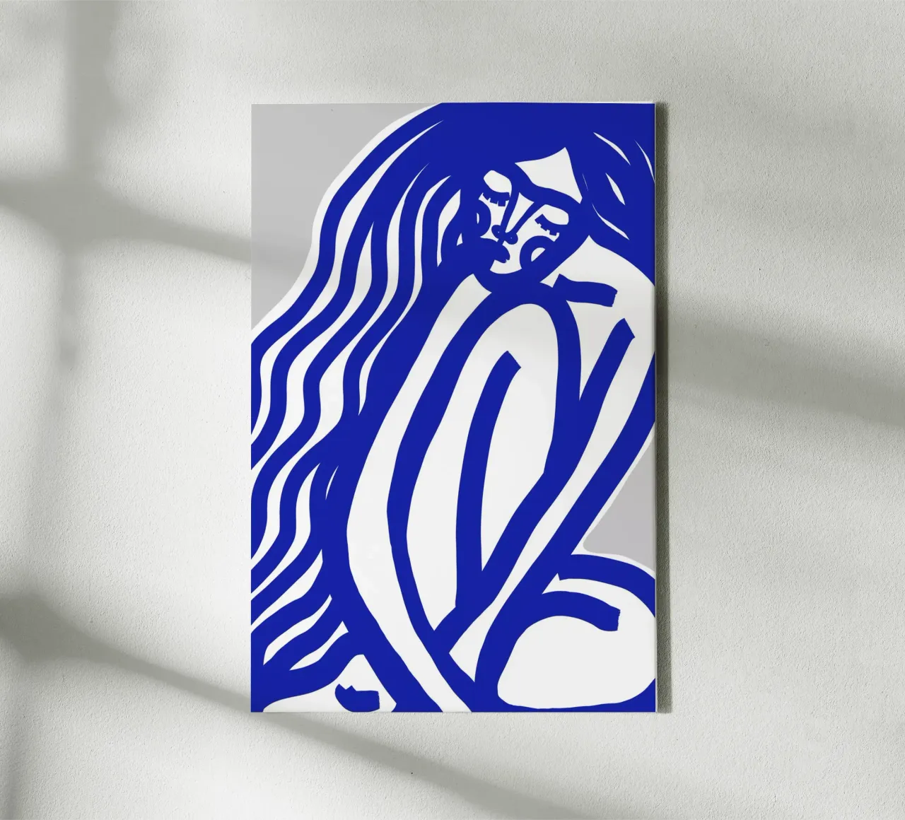The Silence (blue) Leinwand von treechild