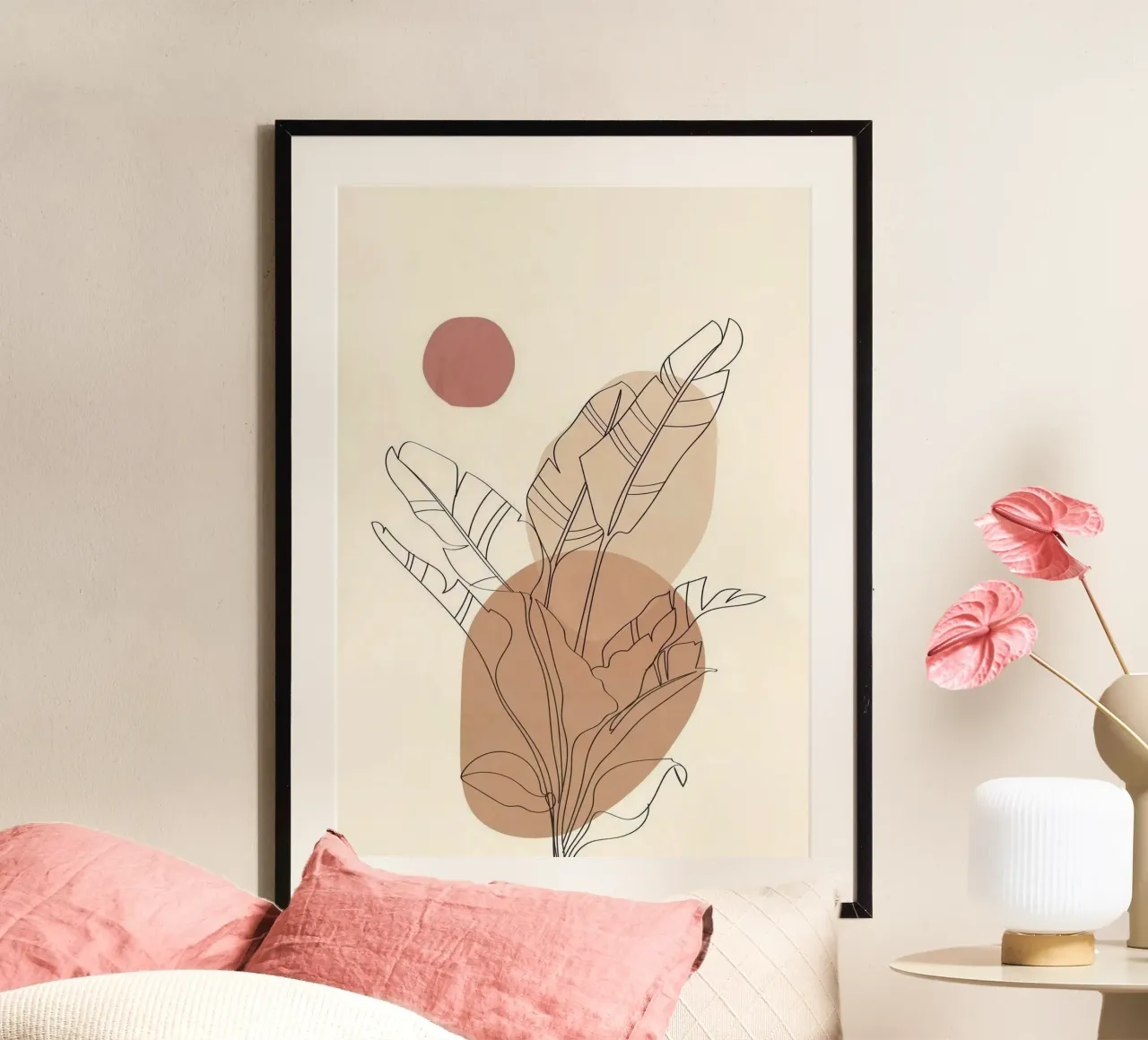 line of tree and shape poster da lily