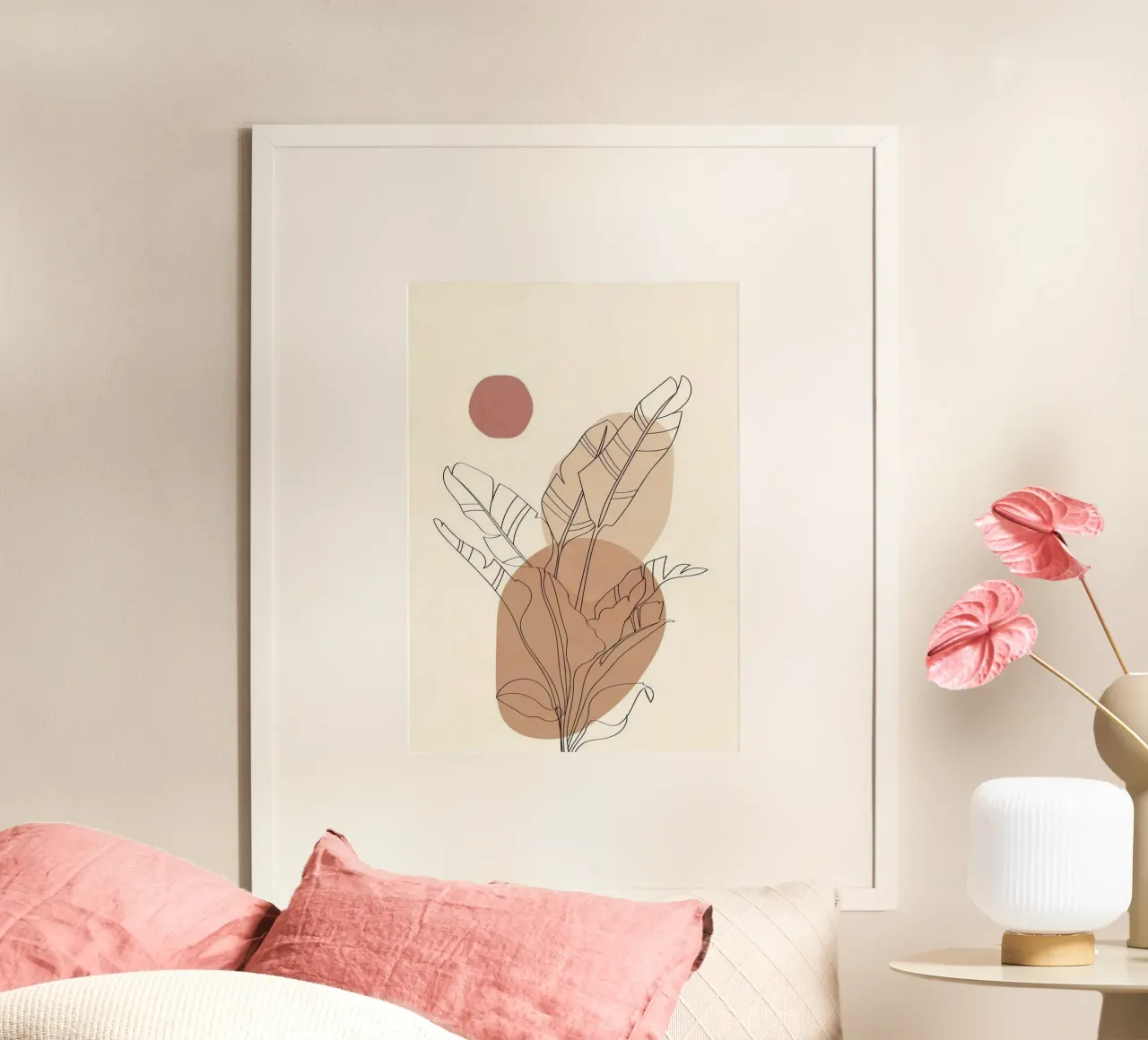 line of tree and shape poster da lily