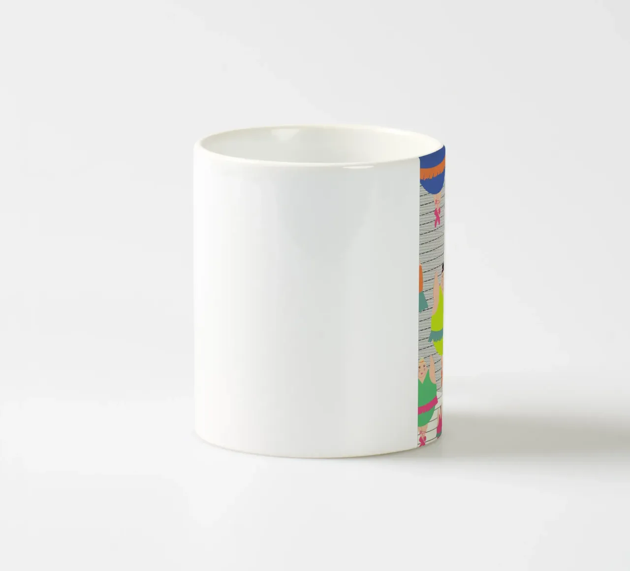 Modern Dancers ceramic mug by Maria Kritzas