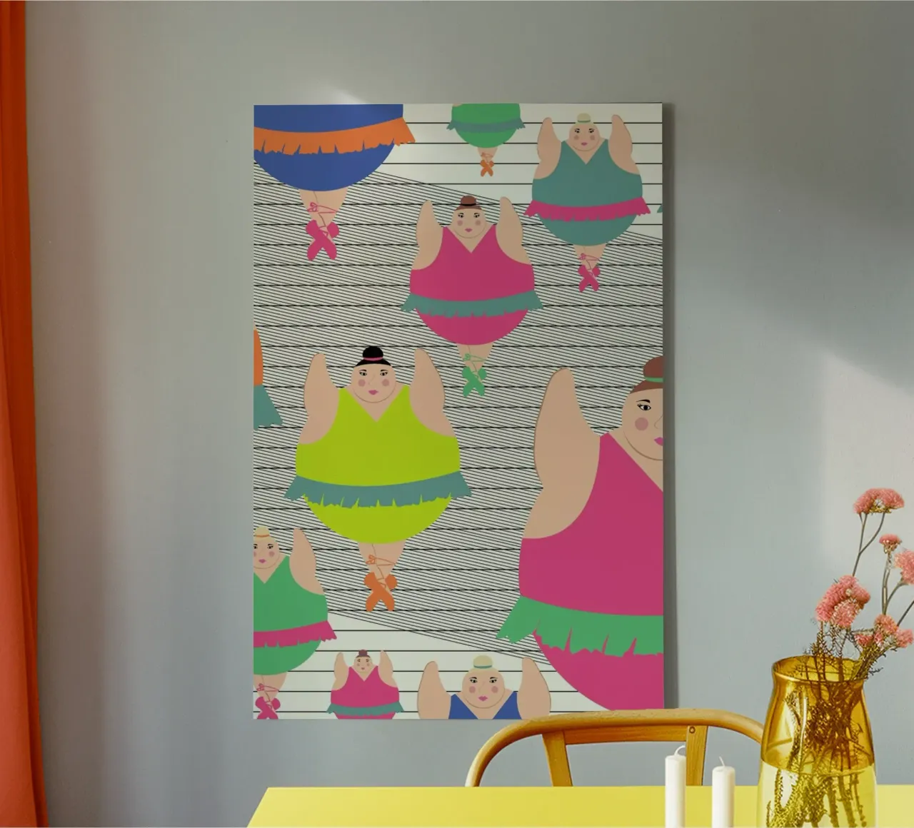 Modern Dancers canvas van Maria Kritzas