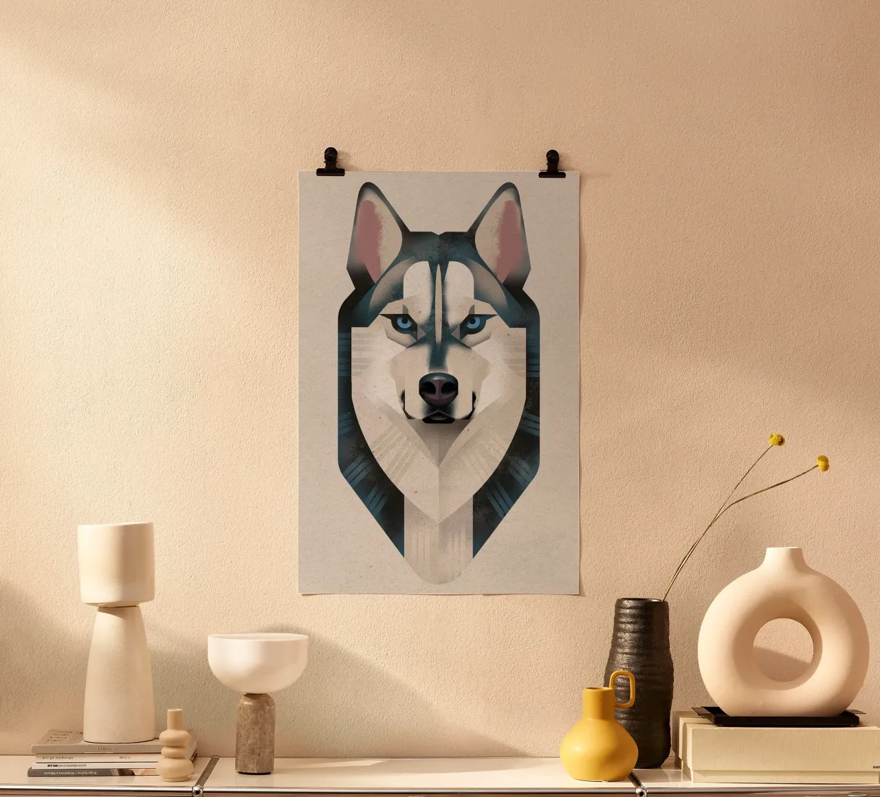 Husky siberiano poster da David Jackson