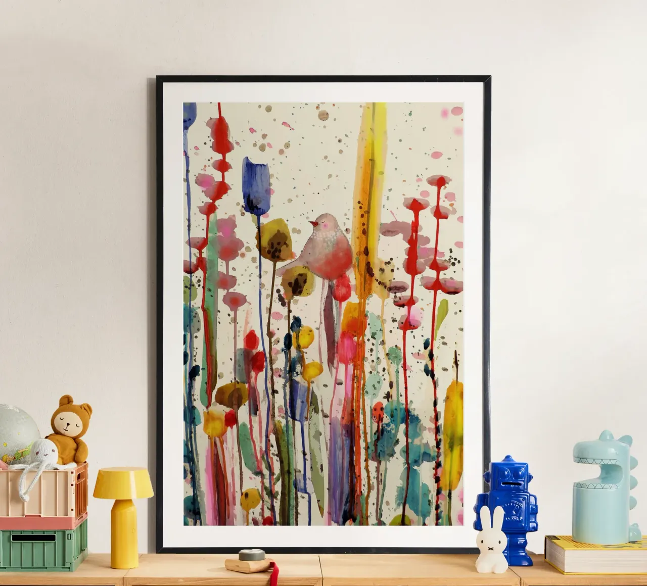 Questa dolce mattina poster con telaio in plastica da David Jackson