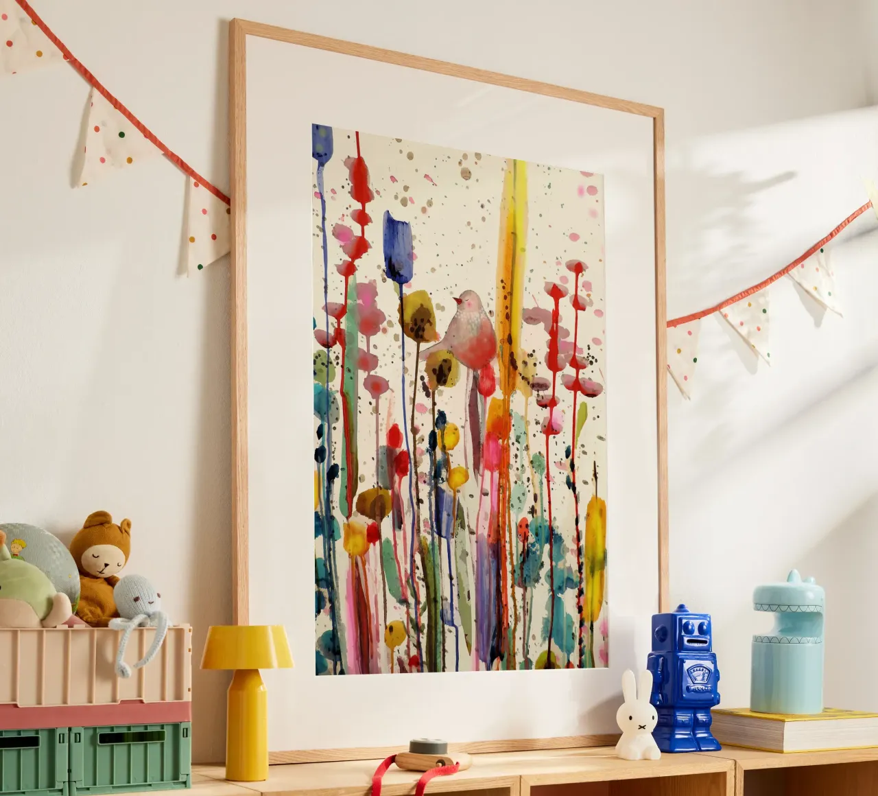 Questa dolce mattina poster con telaio in plastica da David Jackson
