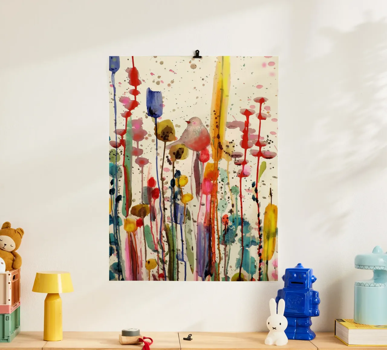 Questa dolce mattina poster con telaio in plastica da David Jackson