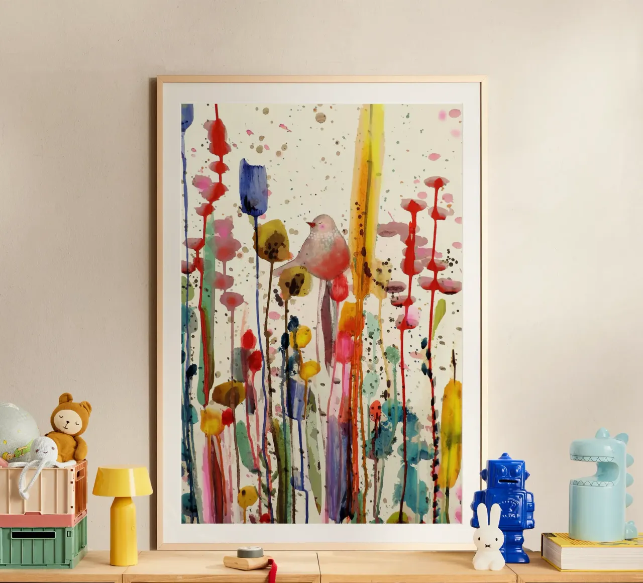 Questa dolce mattina poster con telaio in plastica da David Jackson